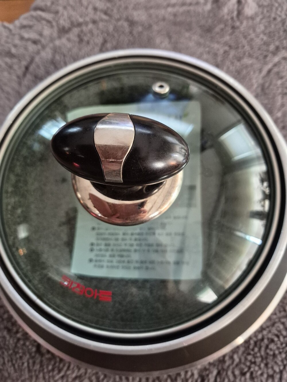 Black Natural Stone Rice Cooker Pot with Glass Lid - Picture 10 of 12